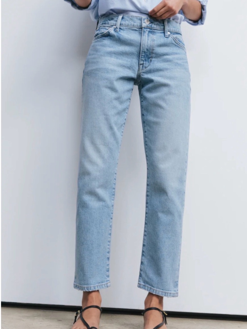 AYR • the Stance High-Rise Straight-Leg Jeans - size 29